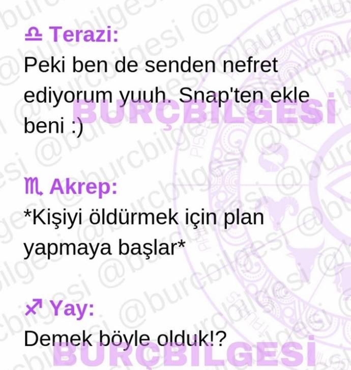 Senden nefret ediyorum denilince burçlar neler yaparmış öğrenmek ister misiniz?