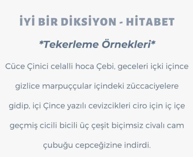 Diksiyonun düzgün mü?