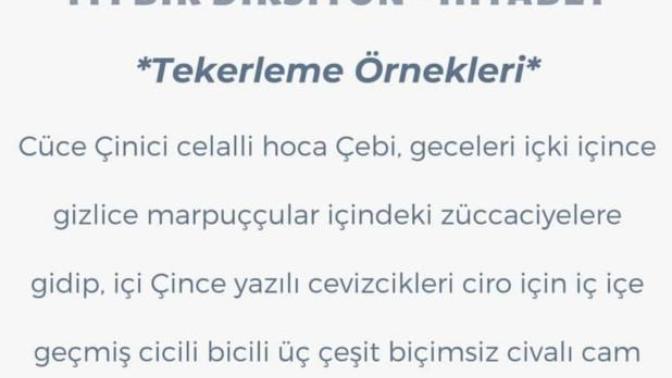 Diksiyonun düzgün mü?