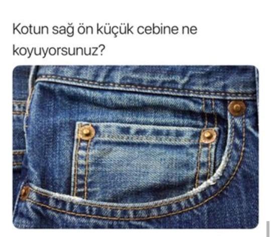 Kot pantolonlardaki küçük cep ne işe yarar?