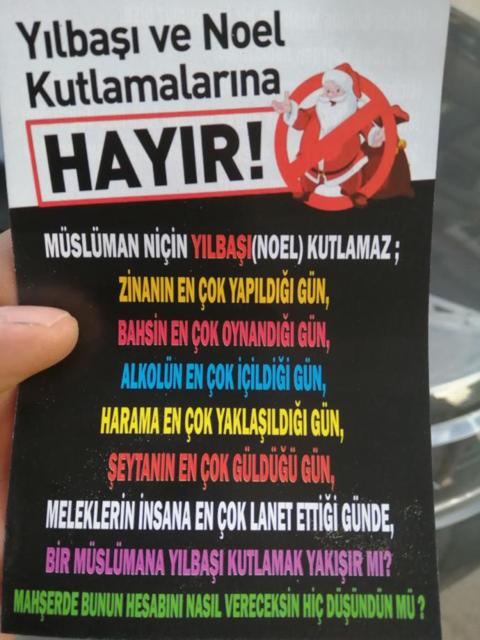 👉Bugün arabamın üzerinde bulduğum broşür.