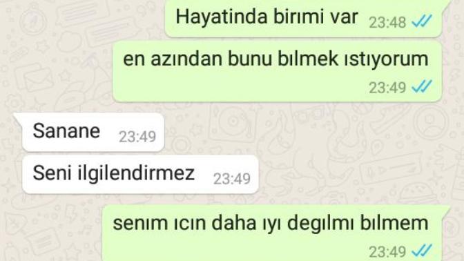 İlk sevgilim ayrılalı iki ay olmuştu dayanamadım yazdım bana bunları dedi yeni yıla böyle girdim?