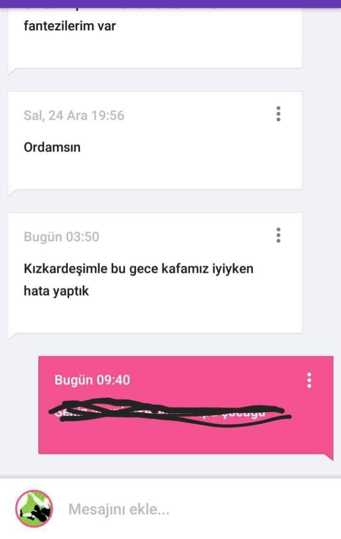 Her şeyi anlıyorum da yalan da olsa kız kardeş diye bahsetmek neden? Bu kadar iğrenç olmayın ya?