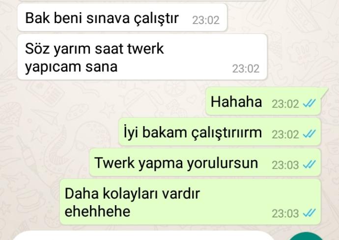 Ders çalıştırma karşılığında twerk yapan kız?