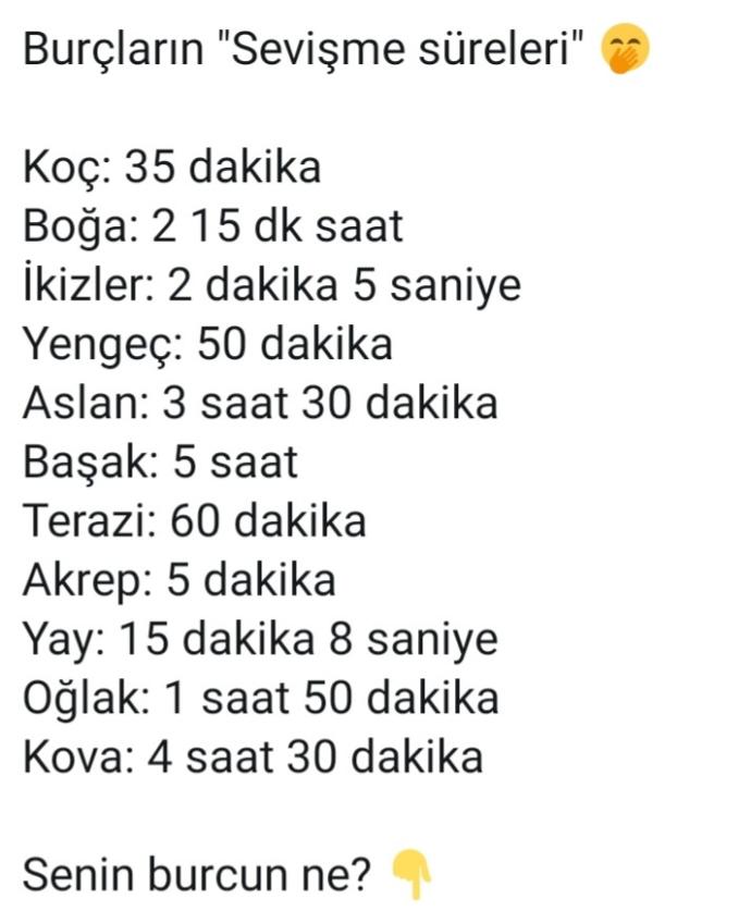 Burçların sevişme süreleri açıklandı. Sizinki ne kadar sürüyor?