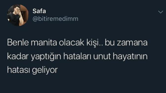 Seninle sevgili olacak kişi için hata mısın, sefa mı?
