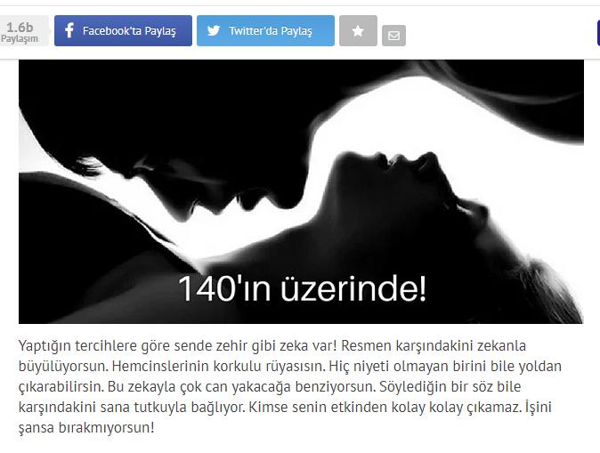 Seks iq'nuzun kaç olduğunu hiç merak ettiniz mi?