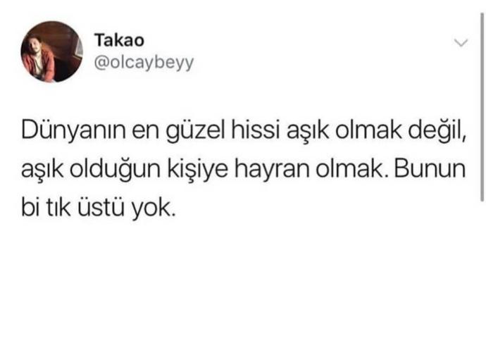 Dünyanın en güzel hissi sizce nedir?