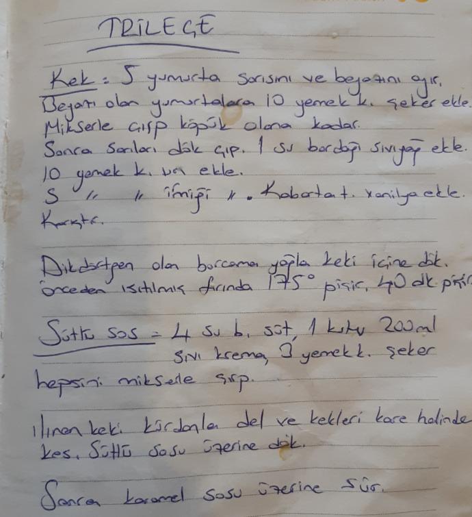 Trileçe nasıl yapılır, trileçe tarifi bilen var mı?