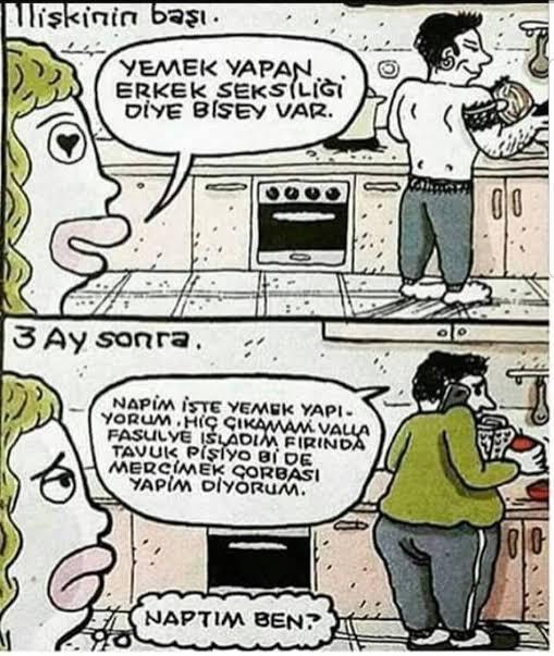Yemek yapan erkek çekici midir?