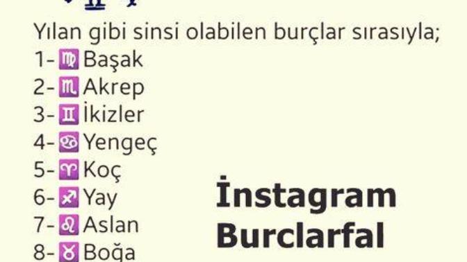 Sinsi burçlar sıralamasında kaçıncısın?