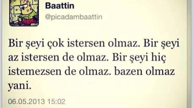Olmuyor, olmayınca olmuyor diyenlerden misiniz, olmayan şey ne tam olarak?