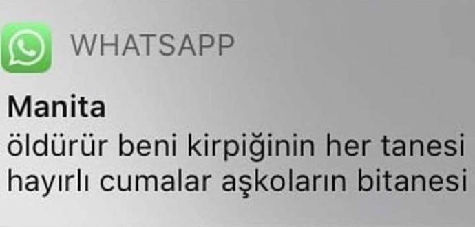 Cuma mesajı atanınız varmı?