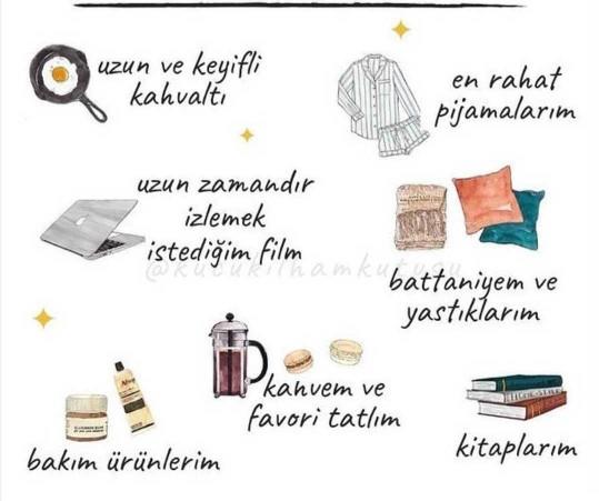 En sevdiğiniz hafta sonu aktiviteleri nelerdir ?