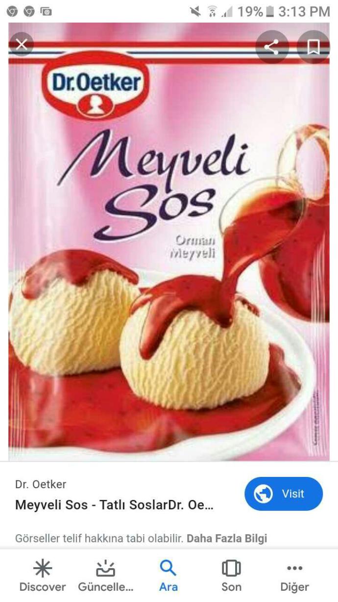 Kızlar DR Oetker meyveli sos ile nasıl bir pasta yapabilirim?