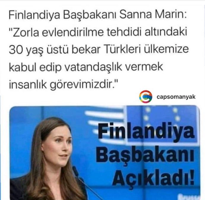 Bu haber doğru olsa, Finlandiyaya gider misiniz?
