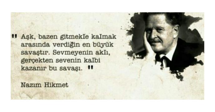 Nazım Hikmet: Yürekli bir kadının başı, yüreksiz bir adamın omzuna ağır gelir.📝Peki neden böyle: Aşkta mantık dumur oluyor?