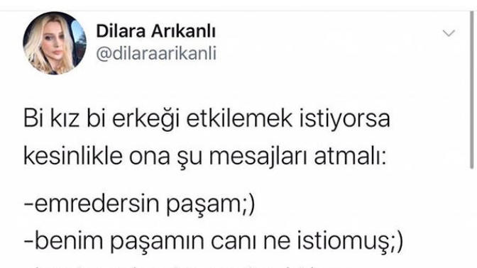 Bana böyle mesajları atacak hatunu tahmini ne zaman bulabilirim?