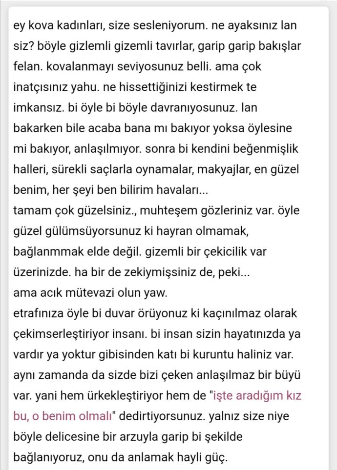 Kova burcu hakkında ne düşünüyorsunuz çekici mi?