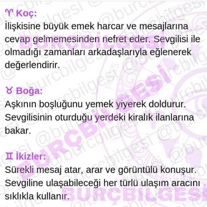 Burçlar uzak mesafe ilişkisinde ne yapar?