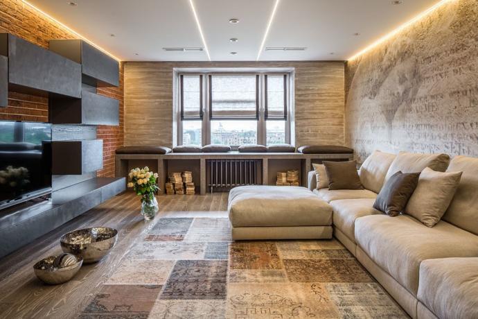 dikdörtgen salon dekorasyonları