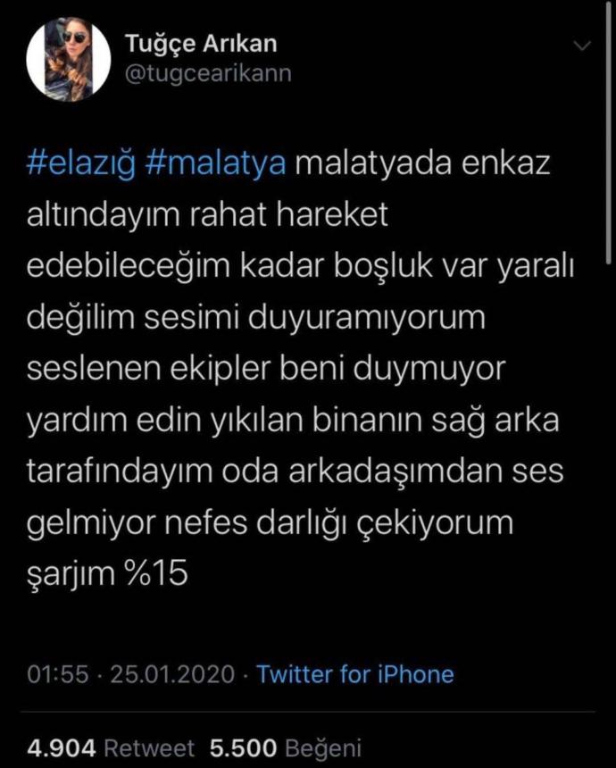Sahte hesap açıp enkaz altındayım diye tweet attılar! Bu vicdansızlığın cezası ne olmalı?