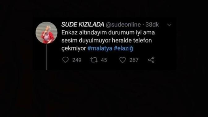 Sahte hesap açıp "enkaz altındayım" diye tweet attılar! Bu vicdansızlığın cezası ne olmalı?