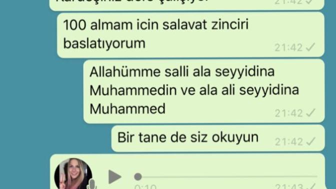 Siz hiç salavat zinciri başlattınız mı?
