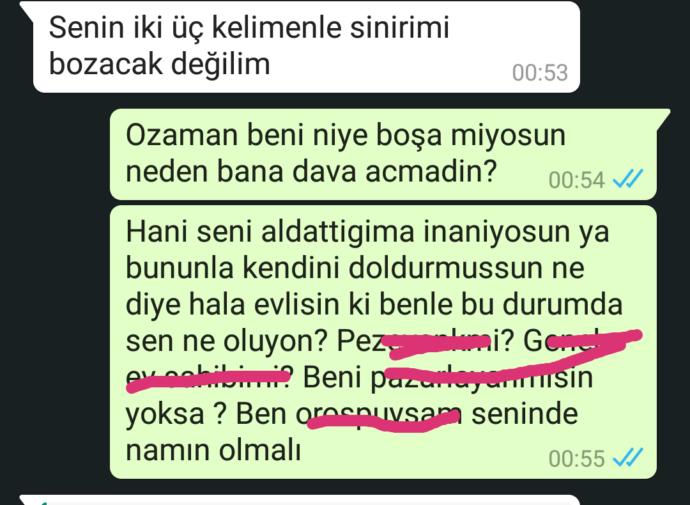 Eşim aldatilmayi hak etmiyor mu?