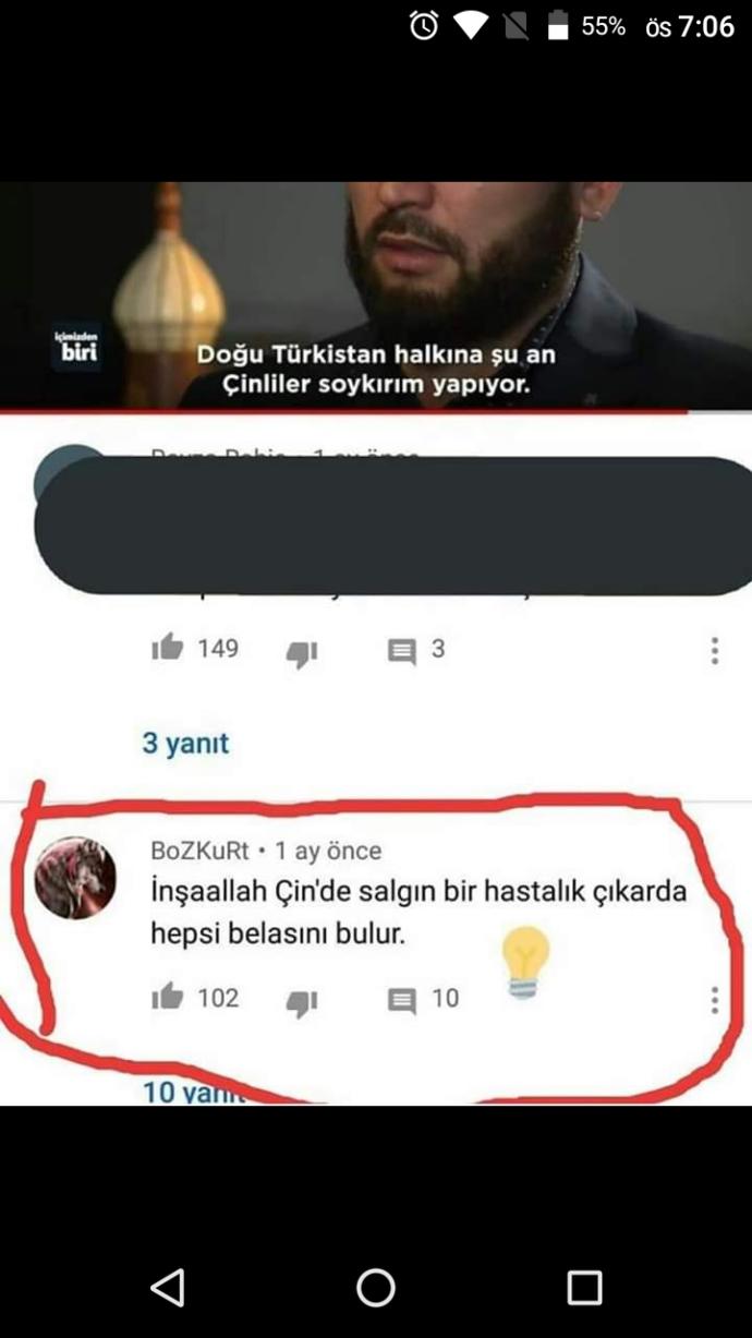 Çinde ki virüs meselesin de bu vatandaşın bedduası tutmuş olabilir mi?