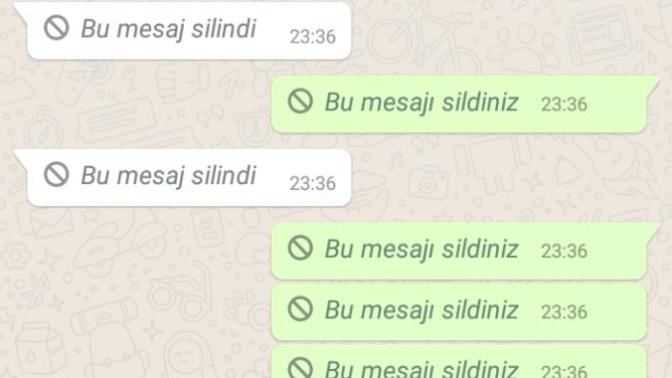 Silinen whatsapp mesajları (resimli) ?