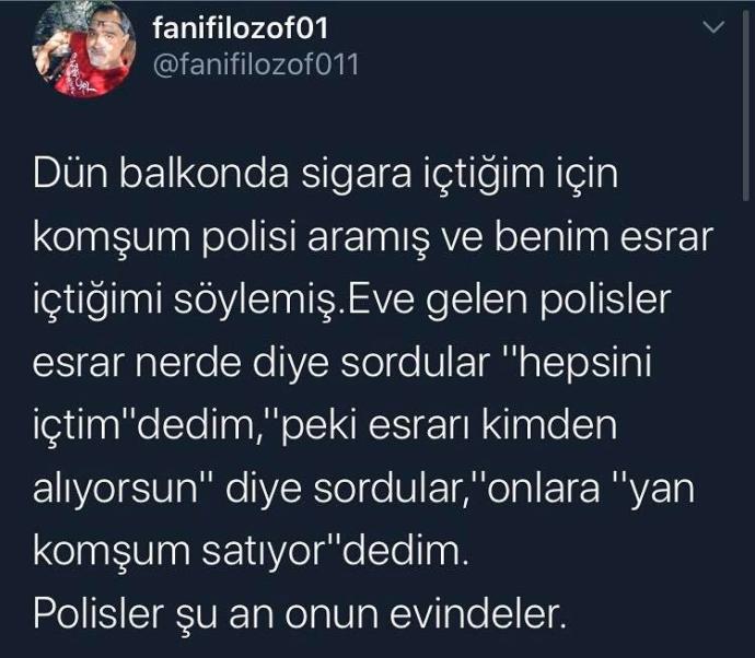 Komşunuz, siz balkonda sigara içtiniz diye sizi polise şikayet etse ne yaparsınız?