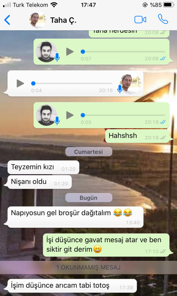 İşi düşünce mesaj atan arkadaşlarınıza nasıl cevap veriyorsunuz?