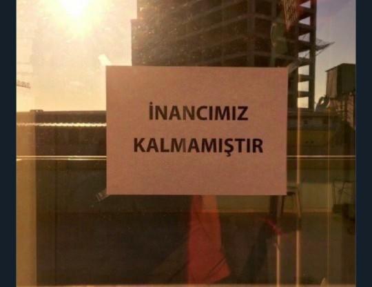 İnancımız kalmamıştır?