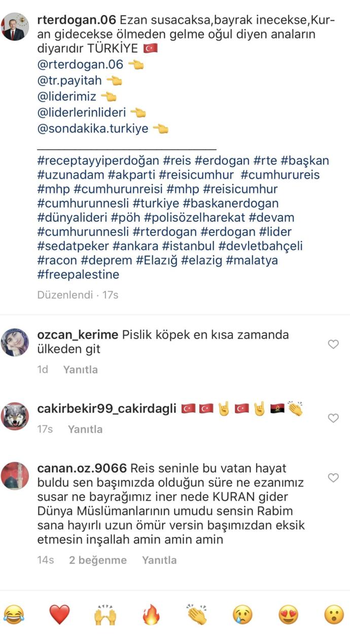 Cumhurbaşkanına hakaret eden birini?