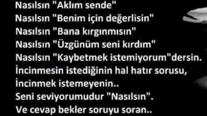 (Nasılsın) sorusuna (İyiyim) demekten sıkılmadınız mı?