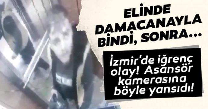 İzmir’de sucu, damacanaya asansörde idrarını yaptı, bu nedir böyle?