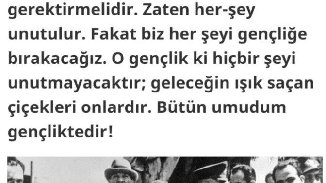 Kendinizi M. Kemal ATATÜRK'ÜN bu ülkeyi emanet ettiği gençlik olarak görüyormusunuz?