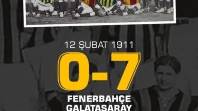 12 Şubat 1911'de Galatasaray, 7-0 Fenerbahçe'yi yendi deniliyor, siz bu konu hakkında ne düşünüyorsunuz?