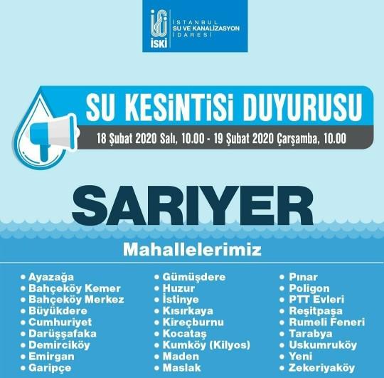 İstanbulda su kesintisi var, hazırlıklar tamam mı?