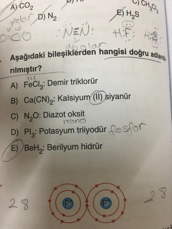 Berilyum dihidrür olması gerekmiyor mu nasıl doğru açıklar mısınız?