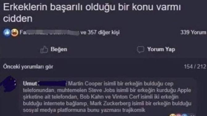 Sizce erkeklerin başarılı olduğu bir konu var mı?