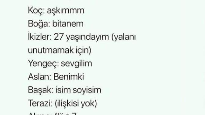 ❤❤ Sevgilinizi telefonunuza kaydetme şekliniz hangisidir?