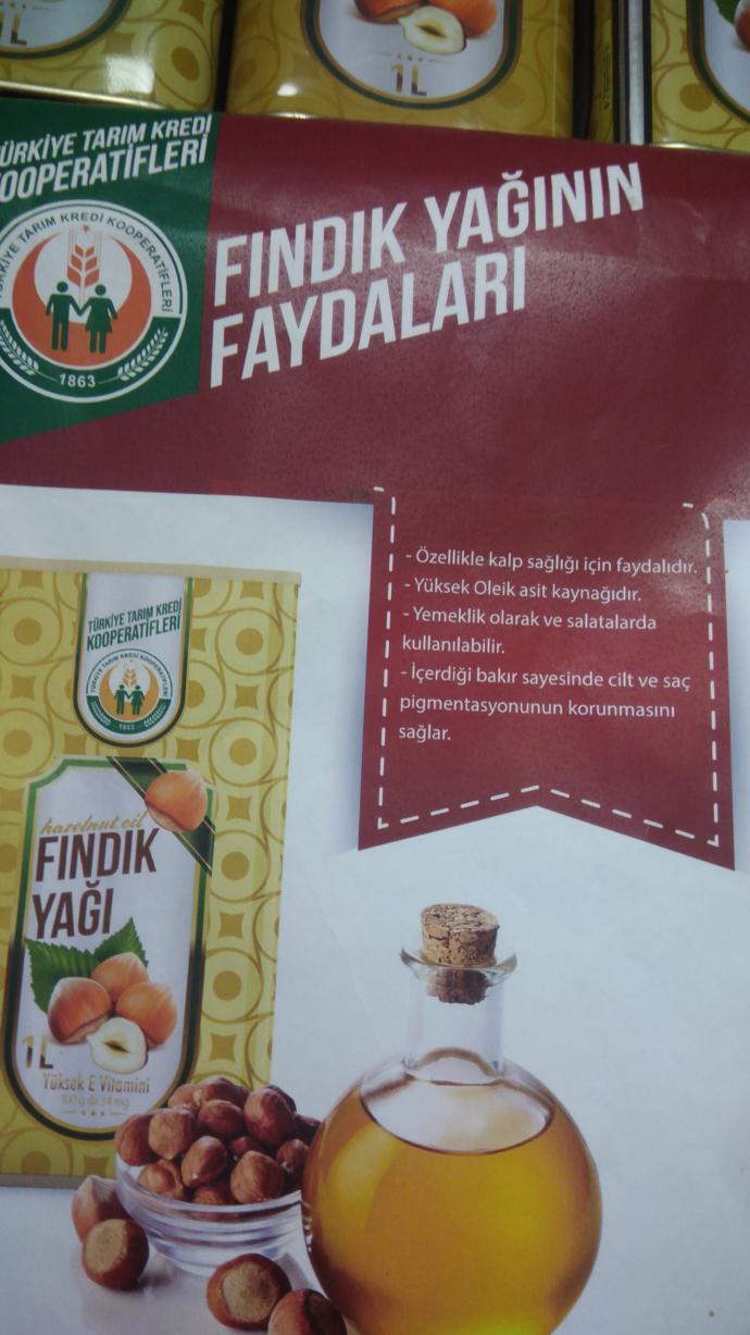 Yemeklerde ve salatalarda fındık yagi kullanıyor musunuz?
