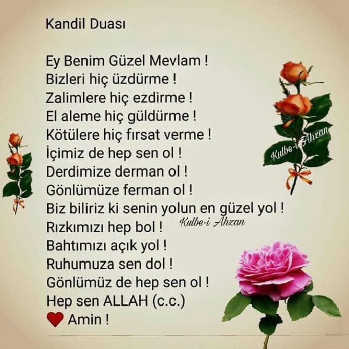 Hayırı Geceler hayırlı kandiller arkadaşlar nasılsınız?