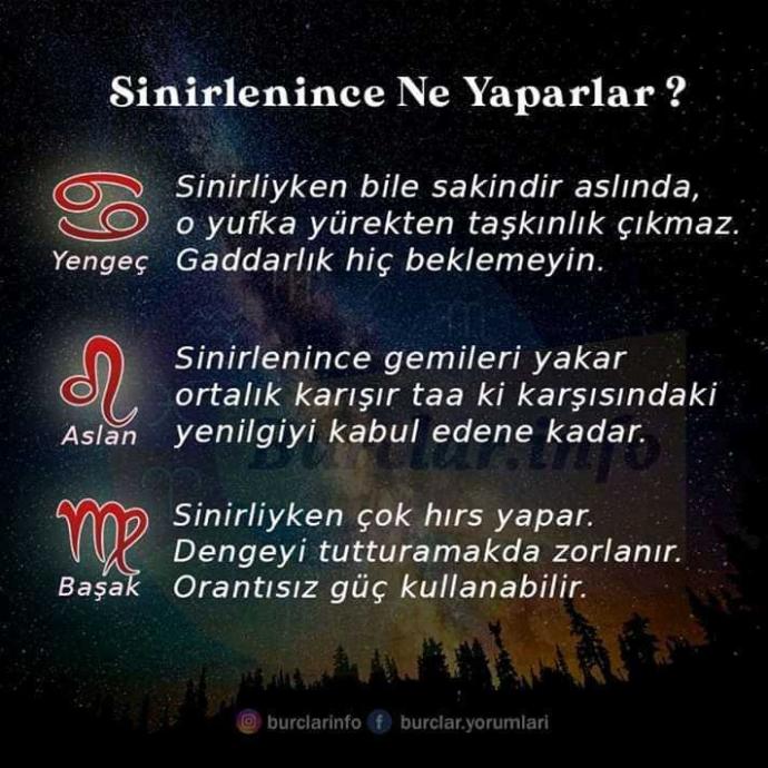 Burçlar sinirlenince ne yaparmış? Sizler sinirlendiğiniz zaman neler yaparsınız KScanlar?