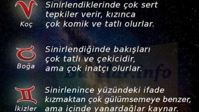 Burçlar sinirlenince ne yaparmış? Sizler sinirlendiğiniz zaman neler yaparsınız KScanlar?