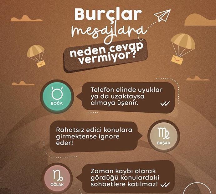 Burçlar mesajlara neden cevap vermiyor?