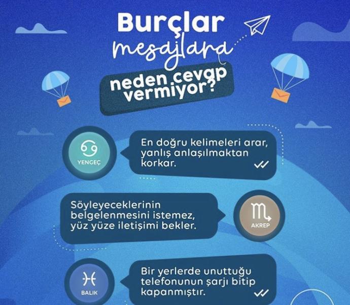 Burçlar mesajlara neden cevap vermiyor?