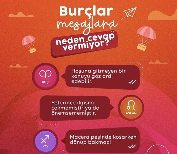 Burçlar mesajlara neden cevap vermiyor?